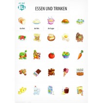 Aktive Lernplakate mit Wörtern - Essen und Trinken - 9788364730405