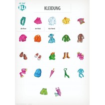 Aktive Lernplakate mit Wörtern - Kleidung - 9788364730412