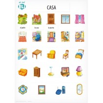 Póster activo de vocabulario - Casa - 9788364730580