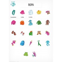 Póster activo de vocabulario - Ropa - 9788364730665