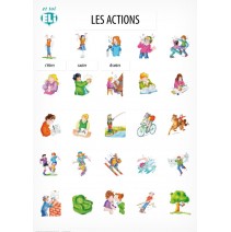 Poster actif de vocabulaire - Les actions 2 - 9788364730191