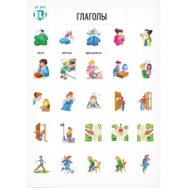 Plakat słówka rosyjskie: Глаголы 1 (czasowniki 1) - 9788364730283