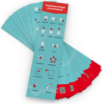 ET TOI - Zakładka - język hiszpański: Preposiciones y adverbios de lugar y de movimiento - 25 szt.