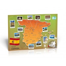 Mapa de España - Poster (Reino de España) - poster cywilizacyjny - mapa ścienna - 9788393511648