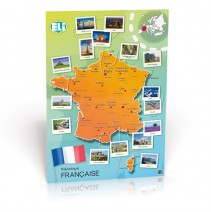 Carte de France - Poster (République française) - poster cywilizacyjny - mapa ścienna - 9788393511662