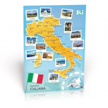 Carta d'Italia (Repubblica Italiana) - poster cywilizacyjny - mapa ścienna - 9788393511631