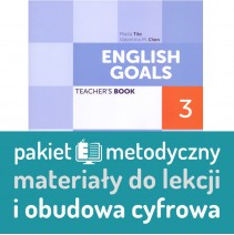 English Goals 3 Teacher’s Book + Full Digital Access: pakiet metodyczny: ścieżki lekcyjne + materiały + pakiet obudowy cyfrowej - 9788853641823