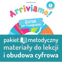 Arriviamo! 1 guida per l'insegnante + Accesso digitale: pakiet metodyczny: ścieżki lekcyjne + materiały +pakiet obudowy cyfrowej - 9788853643575