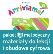 Arriviamo! 3 guida per l'insegnante + Accesso digitale: pakiet metodyczny: ścieżki lekcyjne + materiały +pakiet obudowy cyfrowej - 9788853643650