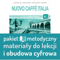 Nuovo Caffè Italia A1 guida per l'insegnante + Accesso digitale: pakiet metodyczny: lekcje + materiały + pakiet obudowy cyfrowej - 9788853628695