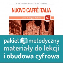 Nuovo Caffè Italia A2 guida per l'insegnante + Accesso digitale: pakiet metodyczny: lekcje + materiały + pakiet obudowy cyfrowej - 9788853628725