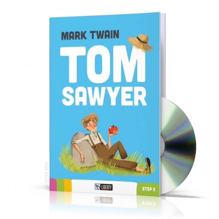 Tom Sawyer + CD Audio, 28,9 zł, Step by Step - Liberty Readers A1.1-A2.1,  Lektury poziomowane, Język angielski